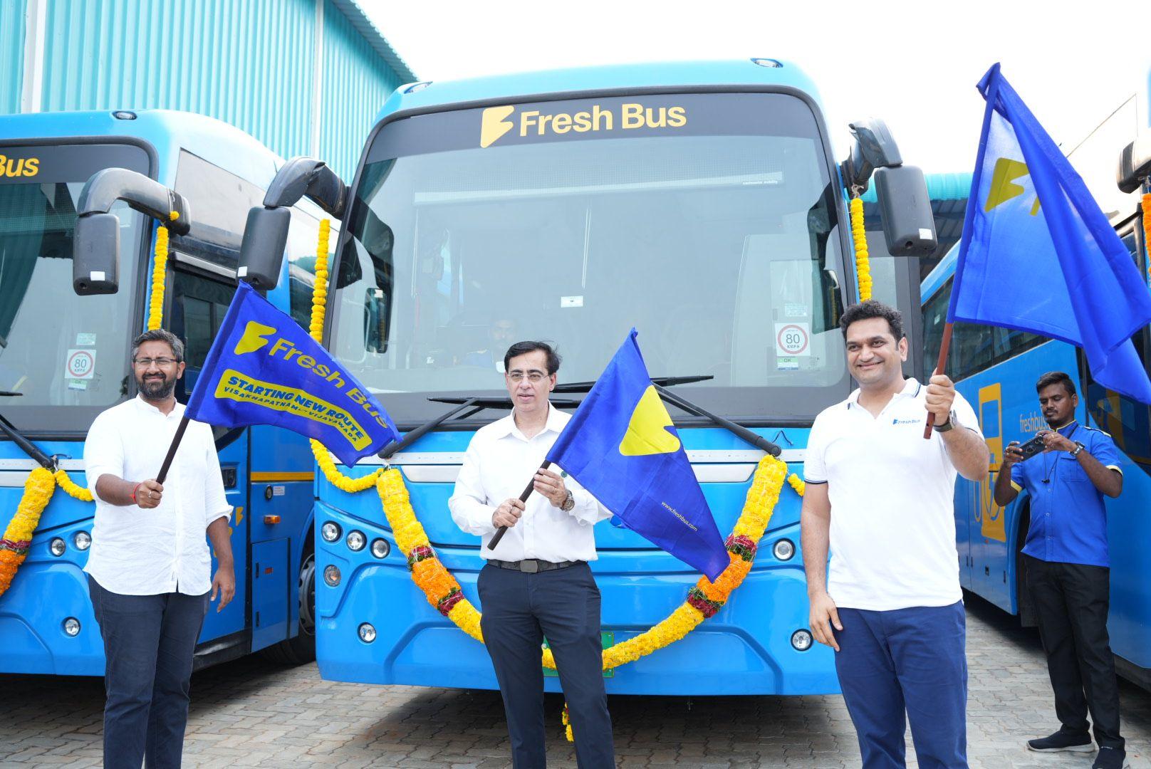Fresh Bus Launches All-Electric Visakhapatnam-Vijayawada & Guntur Route